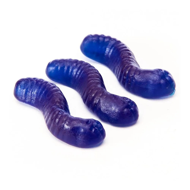 Gummy Inch Worms – Raspberry: 5LB Bag