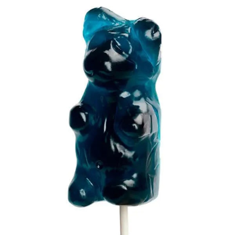 Giant Gummy Bear on a Stick – Blue Raspberry