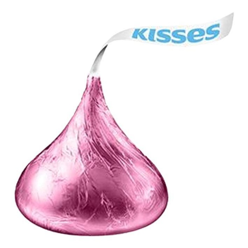 Hersheys Kisses  Milk Chocolate  Pink