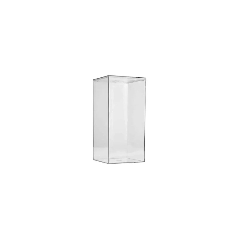 Clear Acrylic Boxes 4″X4″X8″ 3 Pack Pack of 3