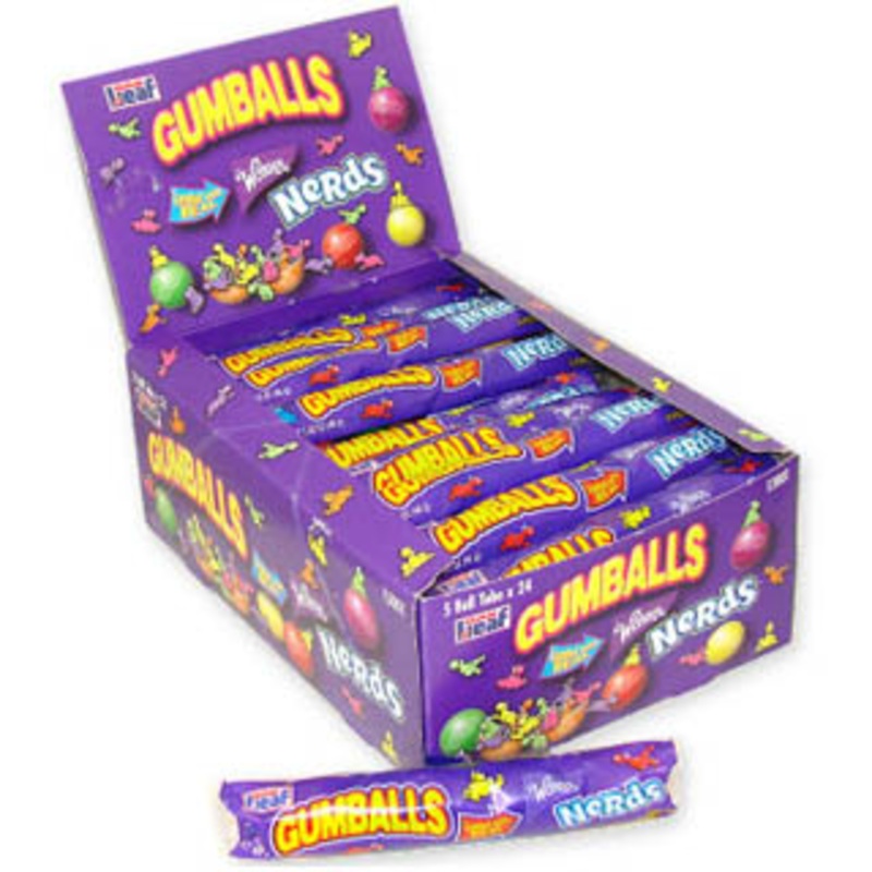 Nerds Gum Balls 5-Ball Tube – 24ct