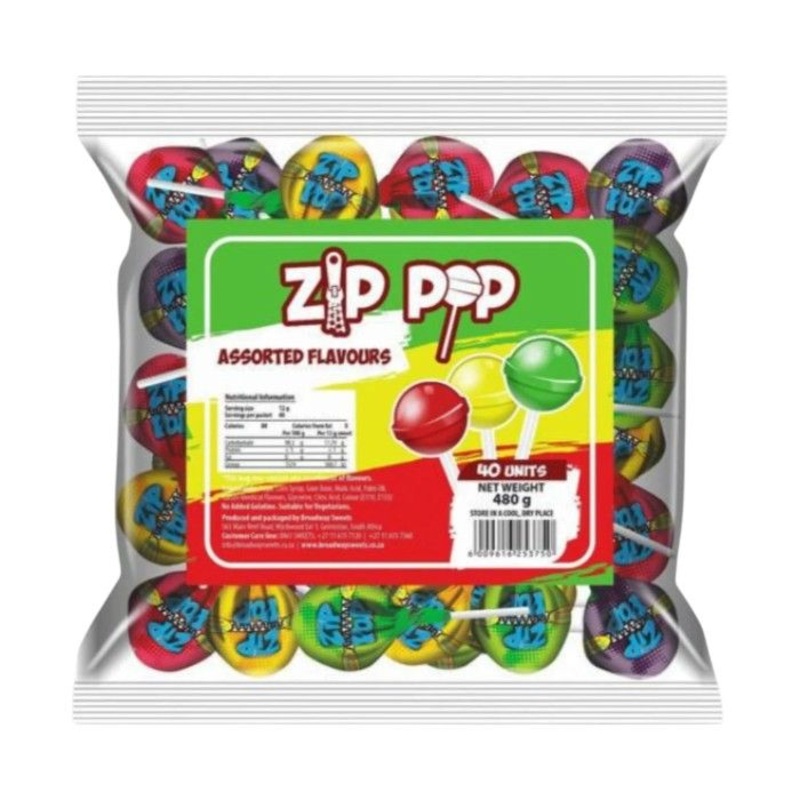 ZIP POP 40’S ASSORTED (1X40’S)