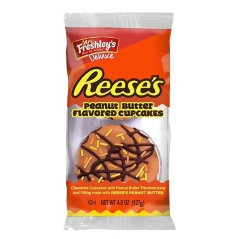 Mrs. Freshley’s Reese’s Peanut Butter Flavored Cupcakes – 6 Pack