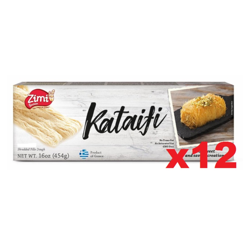 Shredded Fillo (Phyllo) Dough Kataifi (Evoiki Zimi) CASE (12 x 1 lb)