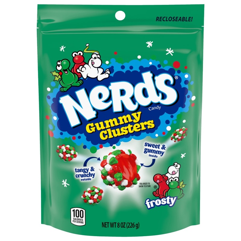 Xmas – Nerds Frosty Gummy Clusters Stand Up Bag 8oz X 6 Units