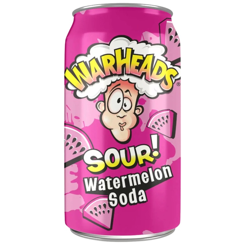 Warheads Sour! Watermelon Soda – 12fl.oz (355ml)
