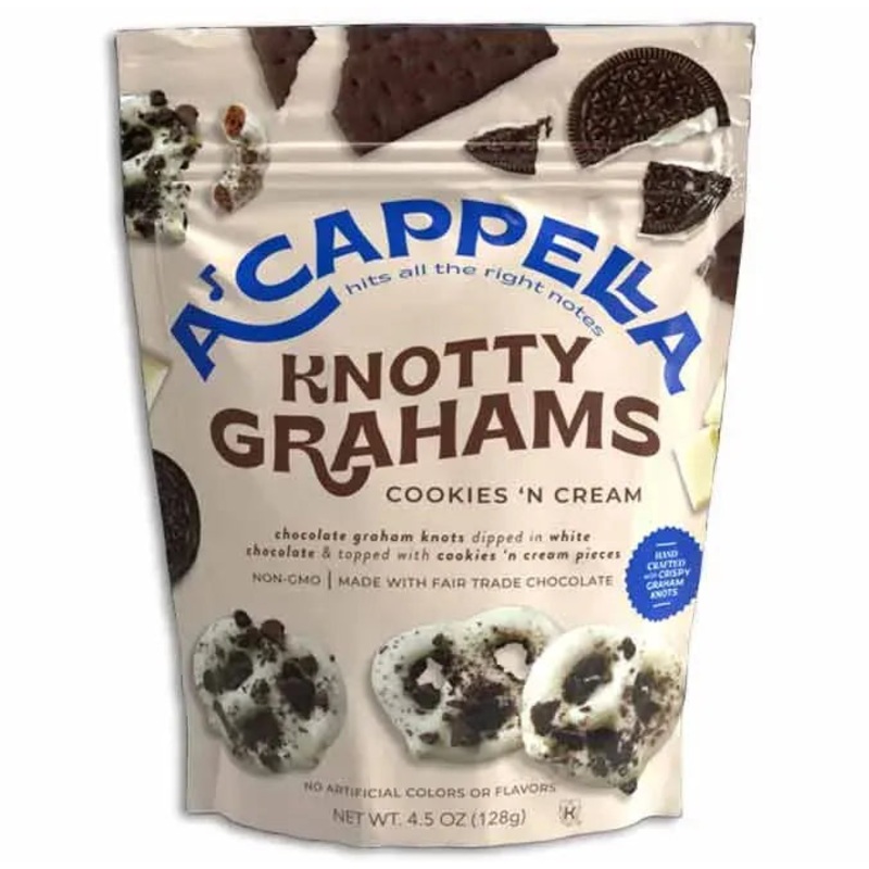 Acappella Knotty Grahams – Cookies ‘n Cream: 6-Pack