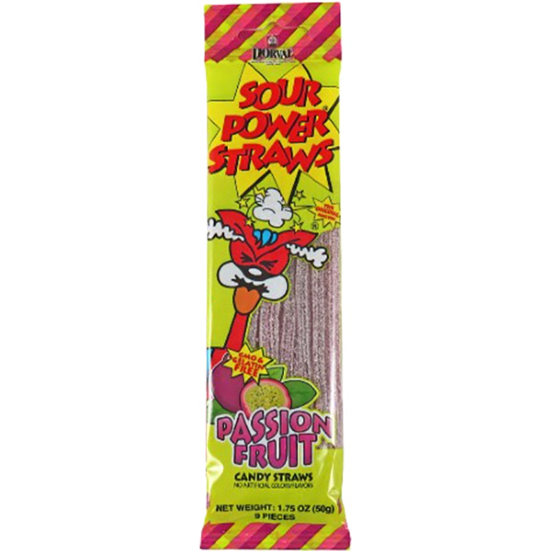 Sour Power Straws  Passion Fruit