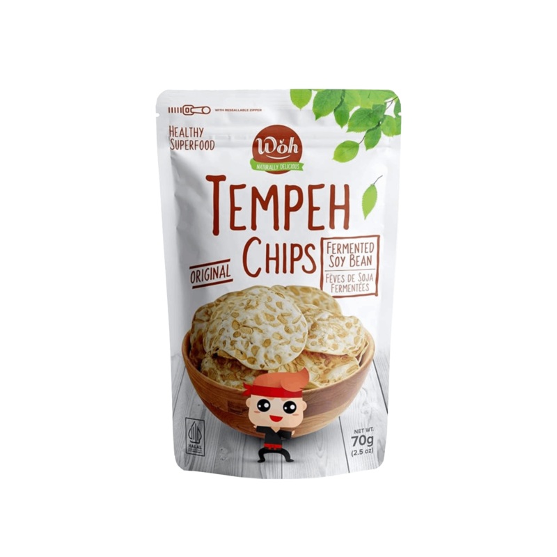 WOH TEMPEH CHIPS ORIGINAL 100G