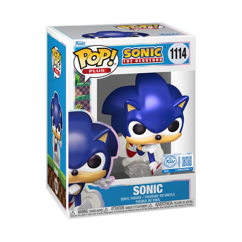 Funko Pop! Plus Video Games: Sonic the Hedgehog – Sonic (Pearlescent) #1114