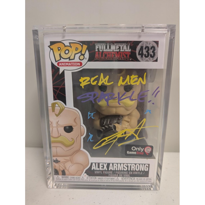 AUTOGRAPHED by Christopher Sabat (JSA Cert #AB28878) Funko Pop! Animation: Fullmetal Alchemist – Alex Armstrong (GameStop Exclusive) #433 (Copy)