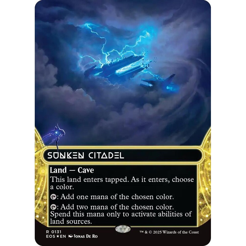 Sunken Citadel (0131) (Borderless) (Galaxy Foil) – Edge of Eternities: Stellar Sights – #131