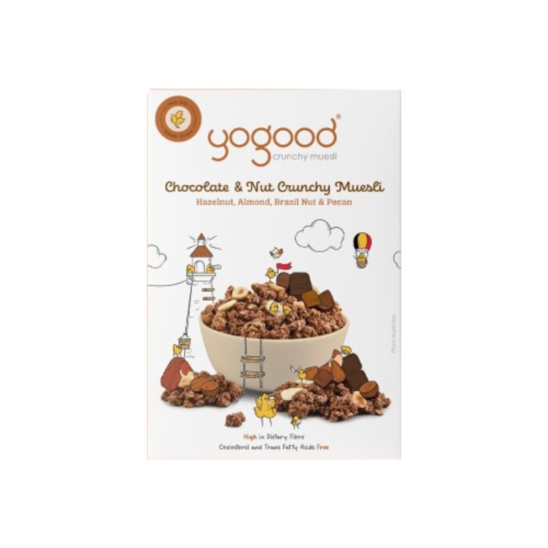 YOGOOD CHOC & NUT CRUNCHY MUESLI 320G UNIT