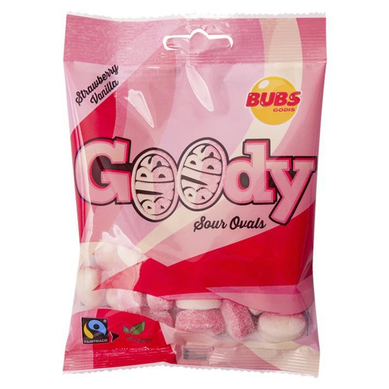 BUBS Goody Sour Ovals  Strawberry Vanilla