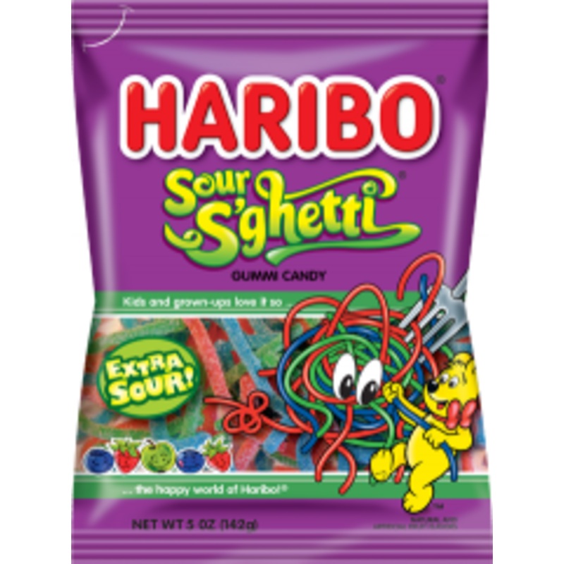 Haribo Sour S’ghetti 4.5oz X 12 Units