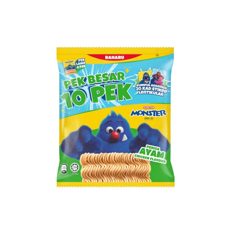 MAMEE MONSTER FAMILY PACK CHICKEN 10X25G