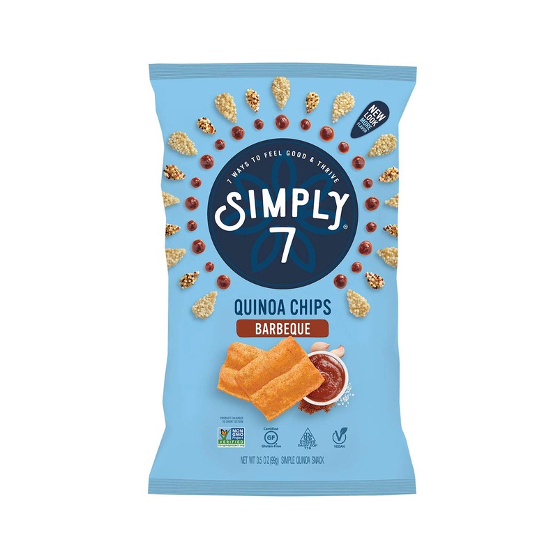 SIMPLY 7 QUINOA CHIPS BBQ 3.5OZ