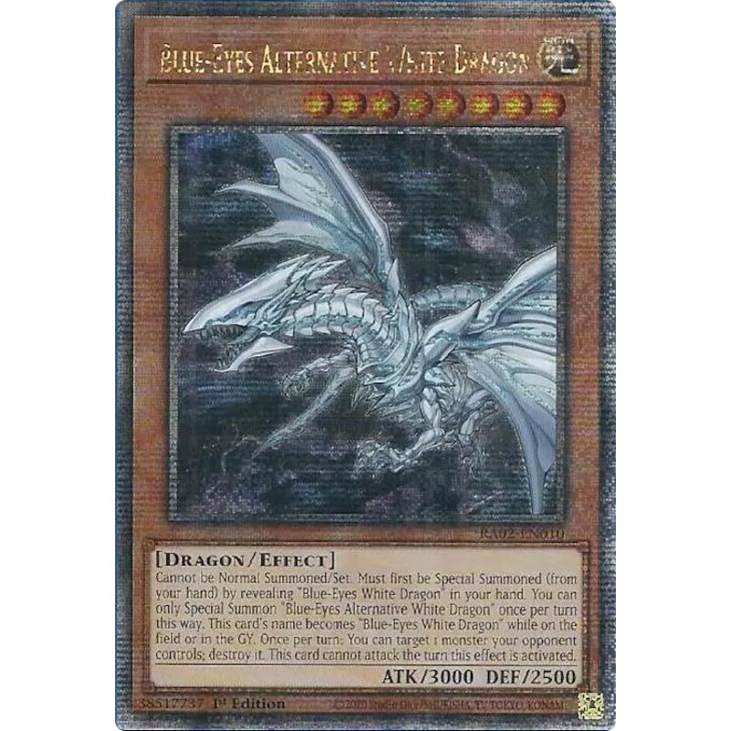 Blue-Eyes Alternative White Dragon (Quarter Century Secret Rare) – 25th Anniversary Rarity Collection II RA02-EN010