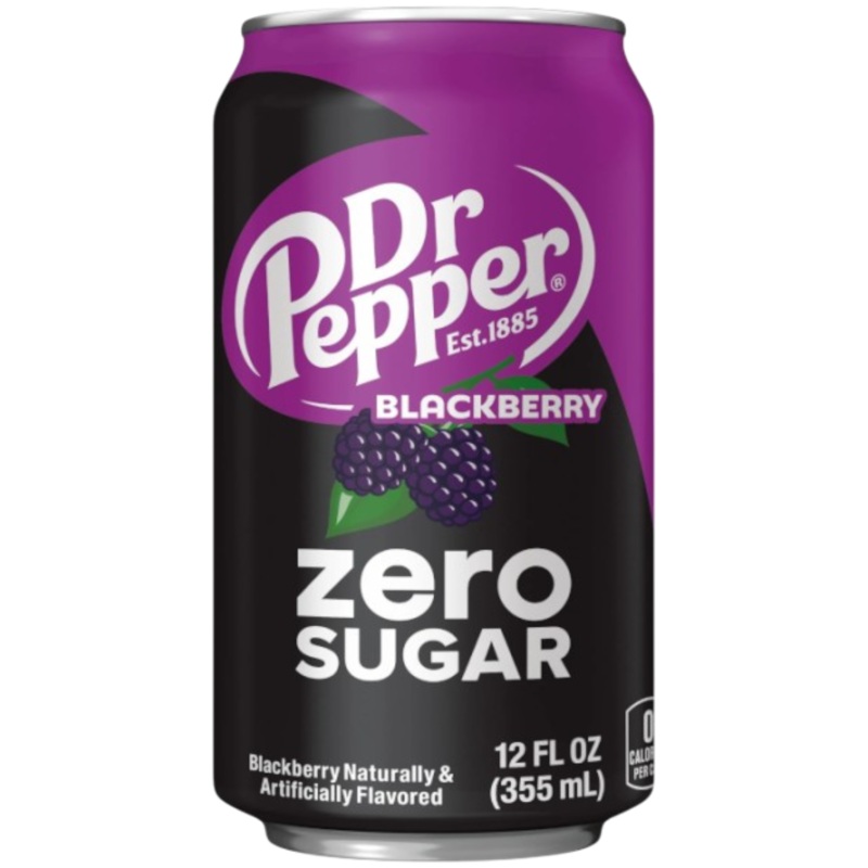 Dr Pepper Blackberry Zero Sugar – 12fl.oz (355ml) 1x Single Can
