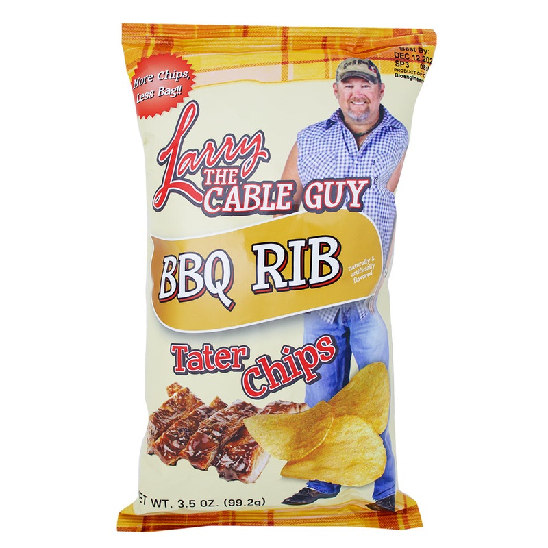 Larry The Cable Guy Tater Chips BBQ Rib 3.5oz – 12 Pack