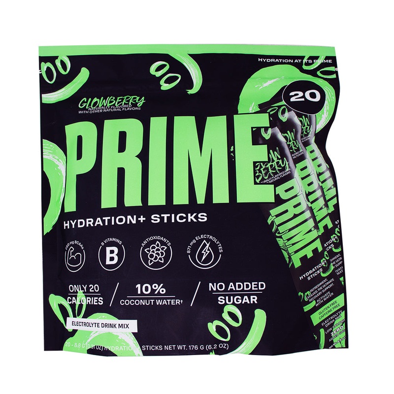 Prime Hydration Powder Sticks Glowberry 20ct – 176g
