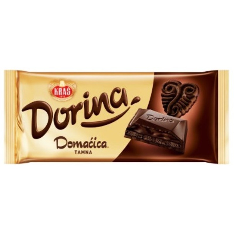 Dorina Domacica Tamna Dark Chocolate Bar, 105g (3.7 oz)