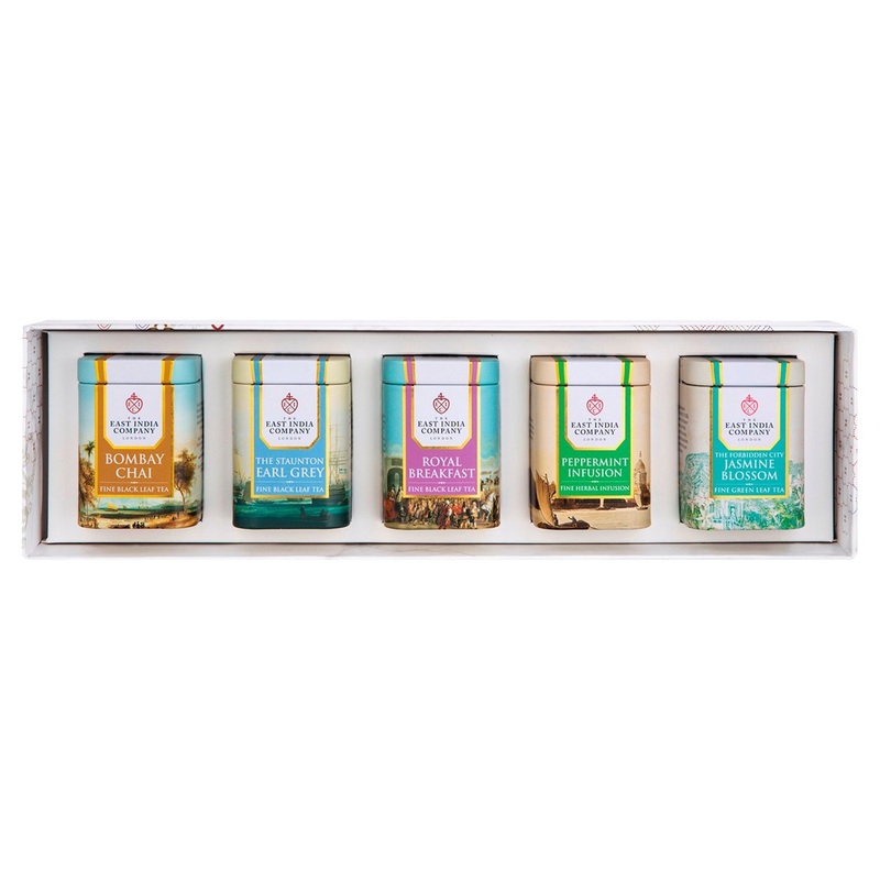 East India Company Miniature Loose Tea Caddy Gift Selection 5 per pack