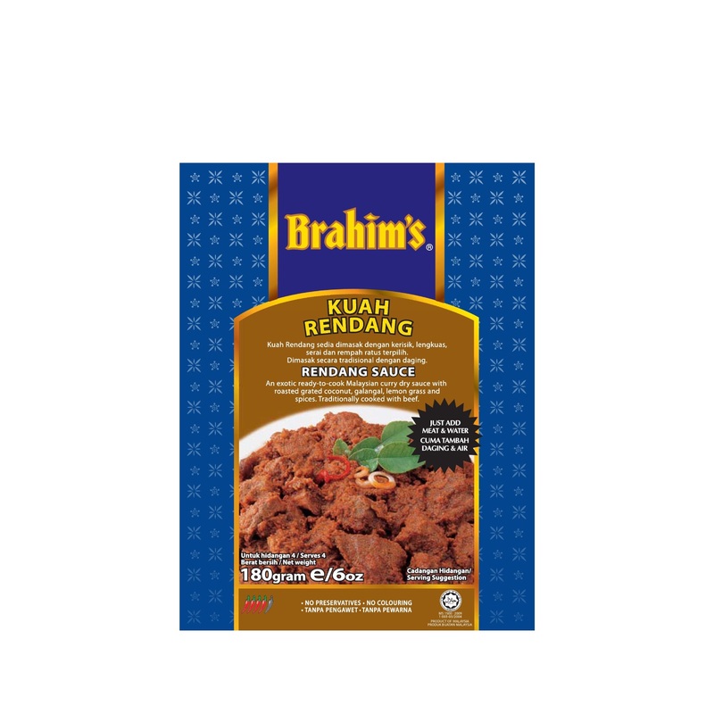 BRAHIMS KUAH RENDANG 180GM UNIT