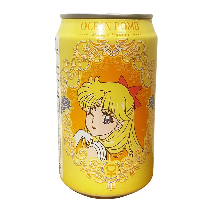 Ocean Bomb Sailor Moon Mango Flavour Soda 330ml