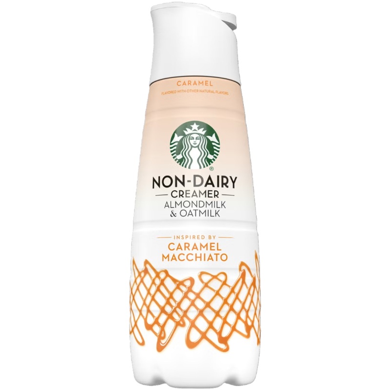 Starbucks Non-Dairy Caramel Macchiato Liquid Creamer Big Bottle – 28fl.oz (828ml)