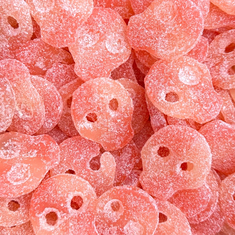 Sure Skallar Rosa (Sour Peach Pinky Skulls) 125g (0.28lb)