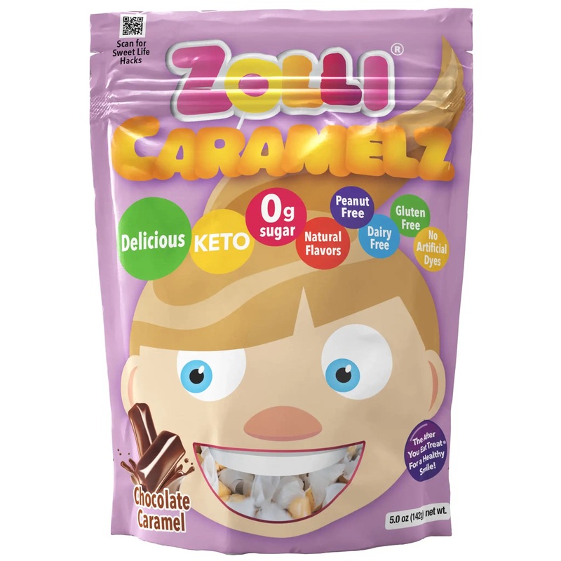 Zolli Caramelz Sugar Free Caramels Chocolate Mashups 5oz Bag