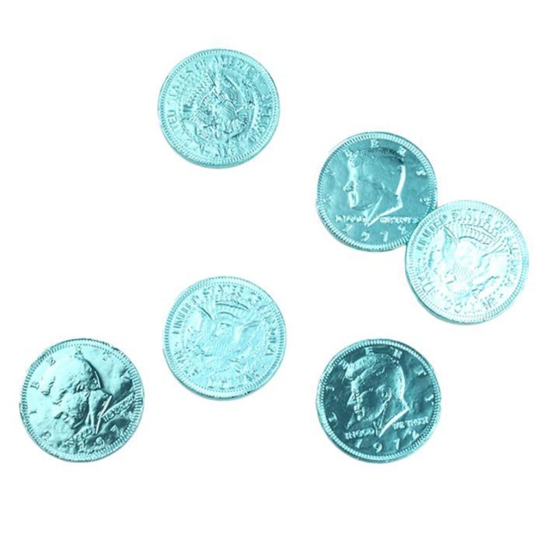 Milk Chocolate Coins  Light Blue  Hanukkah Special