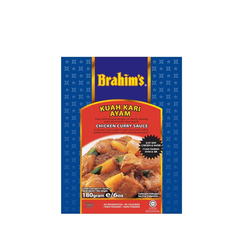 BRAHIMS CURRY CHIC SAUCE 180GM UNIT
