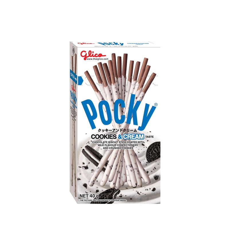 GLICO POCKY COOKIES & CREAM 40GM UNIT