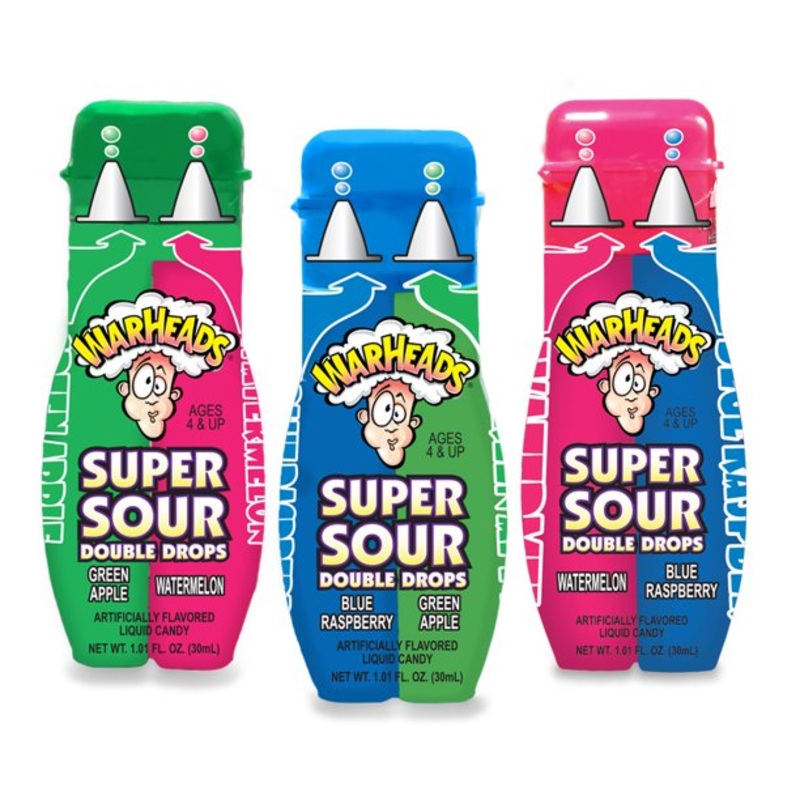 WARHEADS SUPER SOUR DOUBLE DROPS EACH