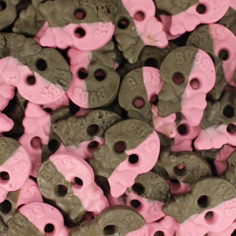 BUBS Raspberry & Liquorice Foam Skulls 125g (0.28lb)