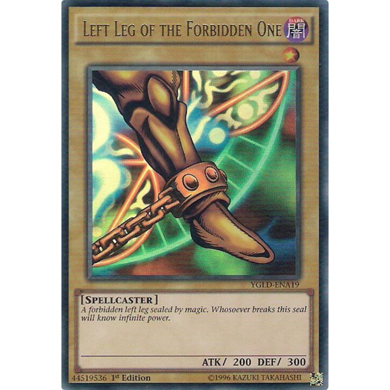 Left Leg of the Forbidden One (UNLIMITED) – King of Games: Yugi’s Legendary Decks – YGLD-ENA19