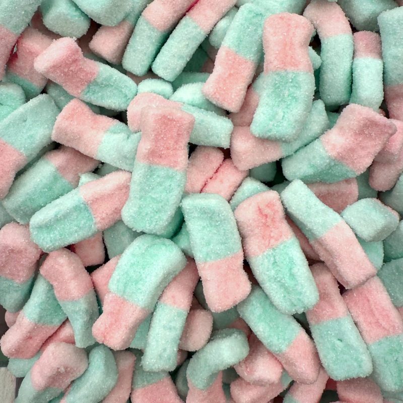 Sour Bubblegum Marshmallow Bottles 125g (0.28lb)