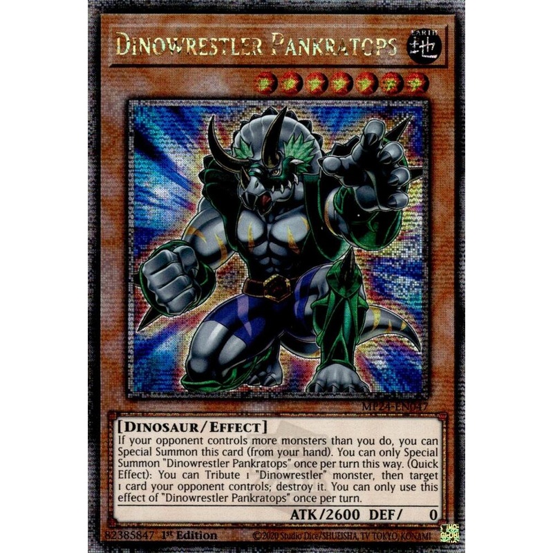 Dinowrestler Pankratops (1st Edition) (Quarter Century Secret Rare) – 25th Anniversary Tin: Dueling Mirrors – MP24-EN047