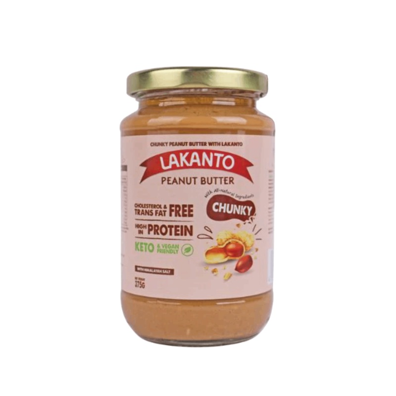 LAKANTO KETO CHUNKY PEANUT BUTTER 375G