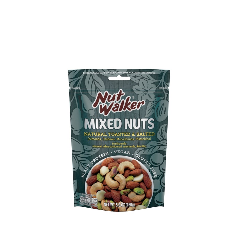 NUT WALKER NAT TOASTED & SALTED MIXED NUTS 150G