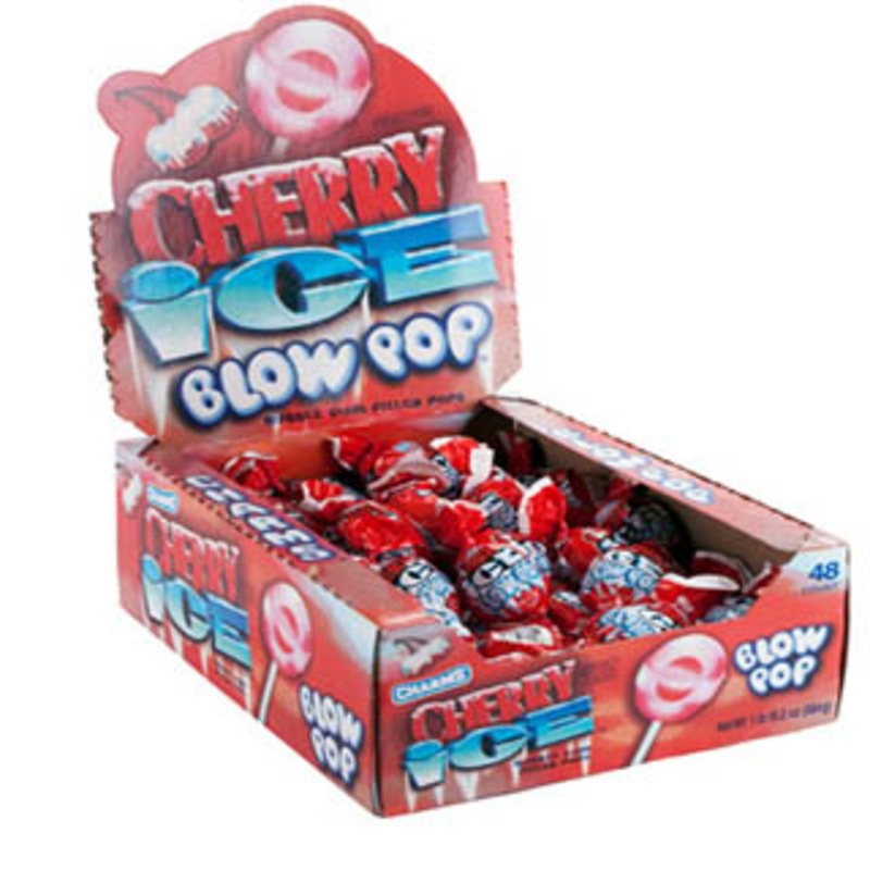 Cherry Ice Blow Pops – 48ct Box