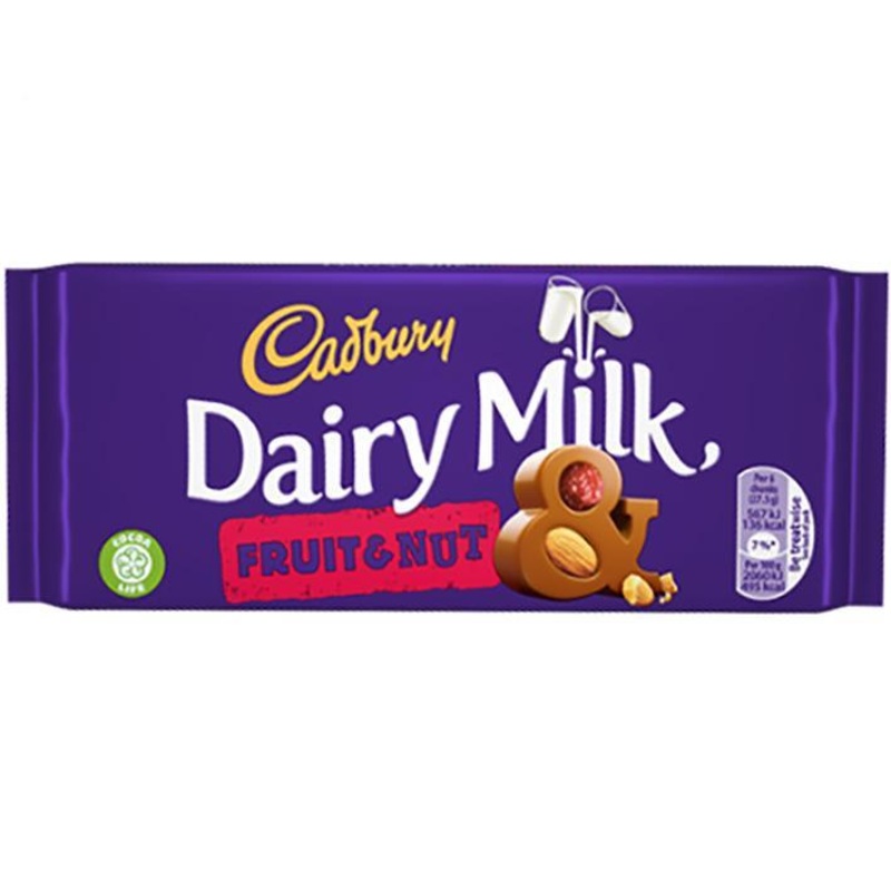 Cadbury Dairy Milk Fruit & Nut  95g Bar