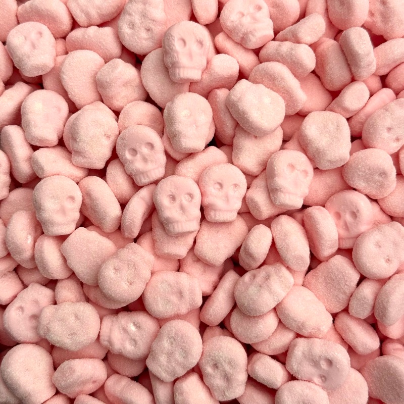 Sour Wild Strawberry Foam Swedish Skulls 125g (0.28lb)