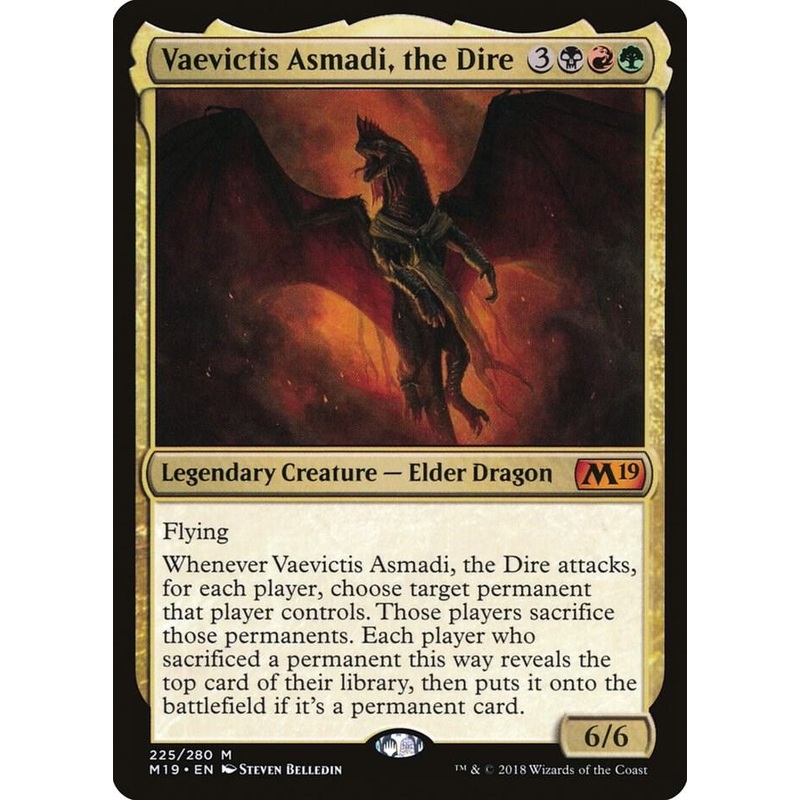 Vaevictis Asmadi, the Dire – Core Set 2019 #225/280