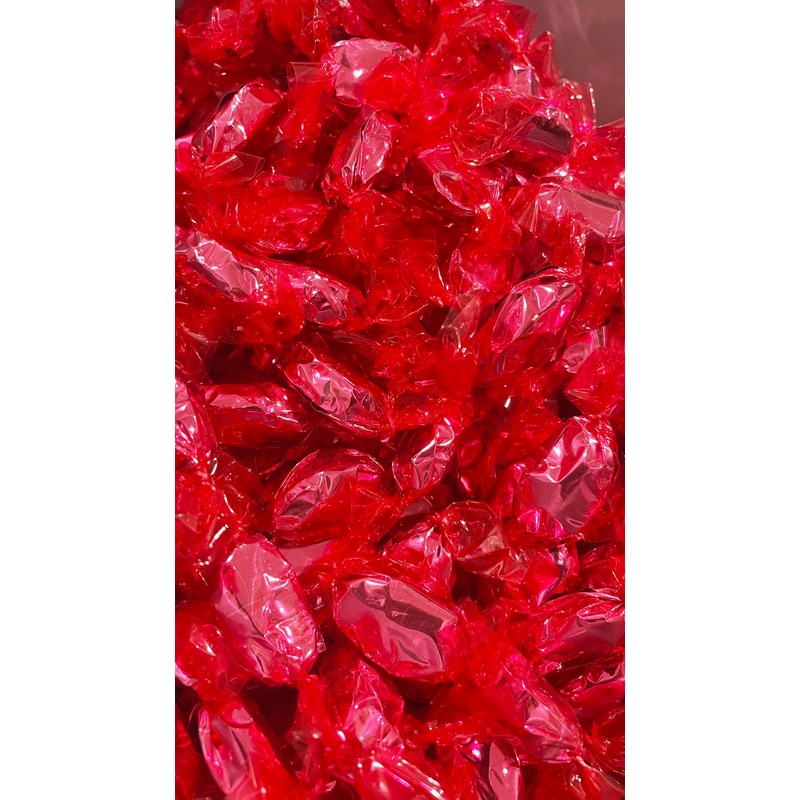 WRAPPED CANDIES 2lbs Hot Pink Bubblegum flavor
