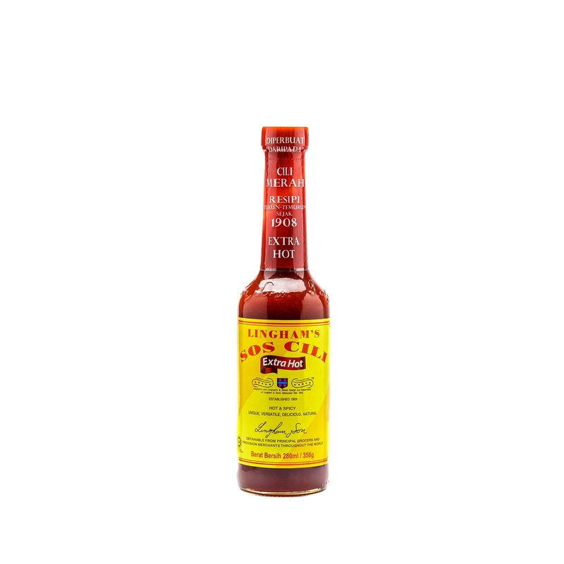 LINGHAM CHILI SAUCE EXTRA HOT 358G UNIT
