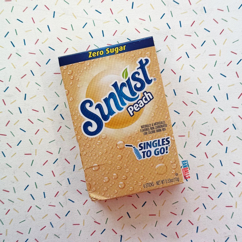 SUNKIST PEACH DRINK MIX SINGLES TO GO SACHET X6 (USA)