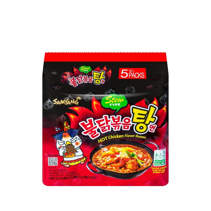 SAMYANG HOT CHICKEN RAMEN STEW TYPE 5’SX145G UNIT